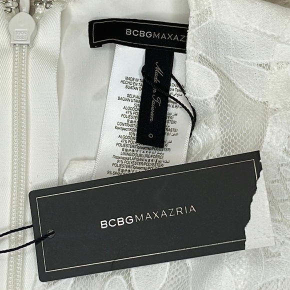 BCBGMAXAZRIA ISABEL DRAPED SIDE PEPLUM DRESS - Picture 9 of 12